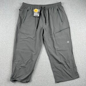 ChinFun Capri Pants Mens 2XL Gray UPF 50+ Sun Protection Athletic Hiking NEW